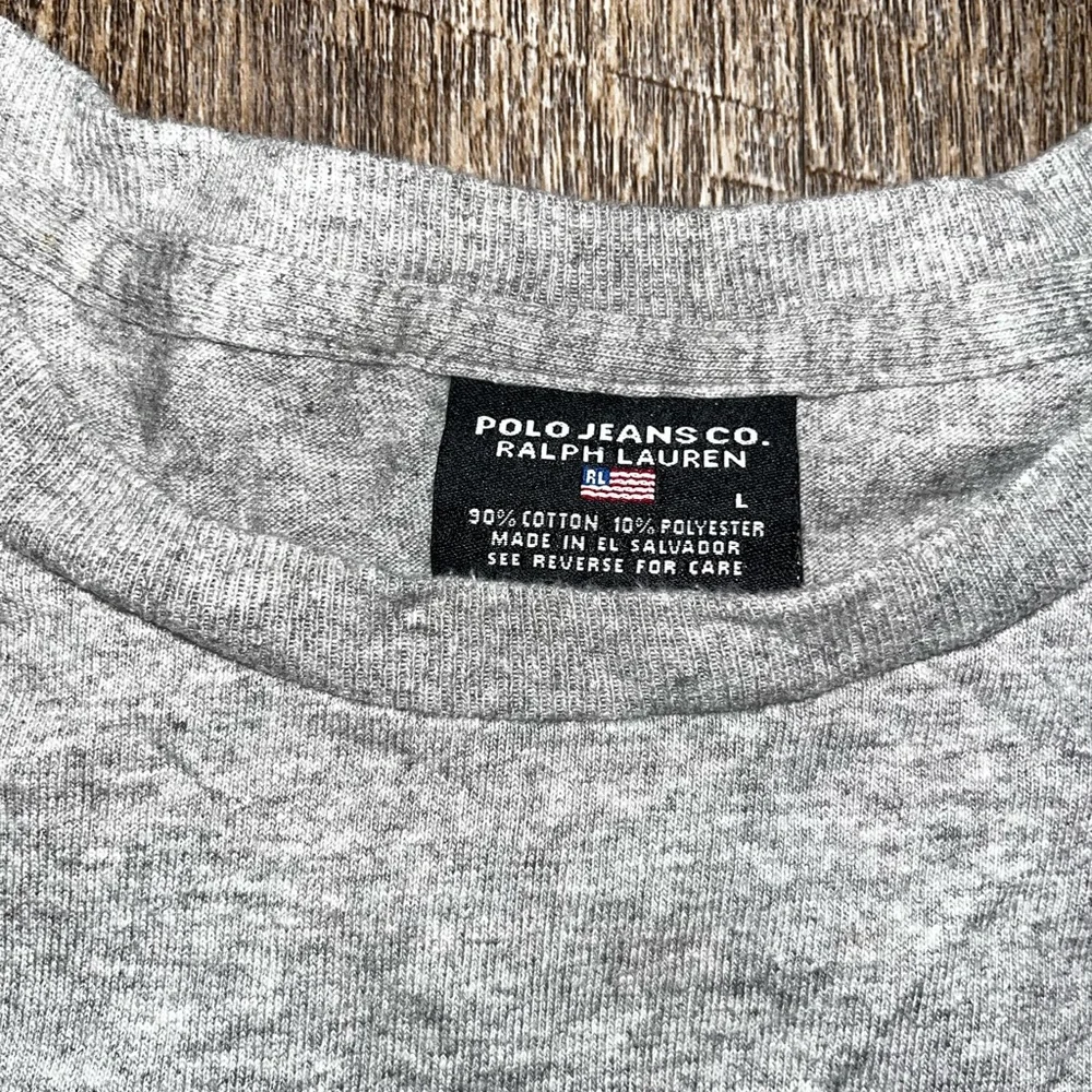 Vintage Grey Polo Jeans USA polo by Ralph‎ Lauren Size Large